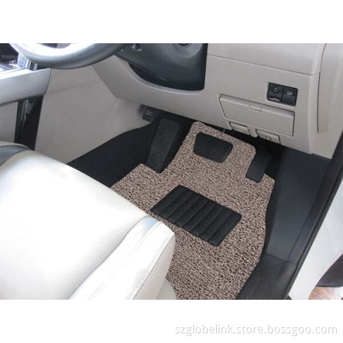 Durable PVC Coil Car Carpet/ Mats -Beige/Brown